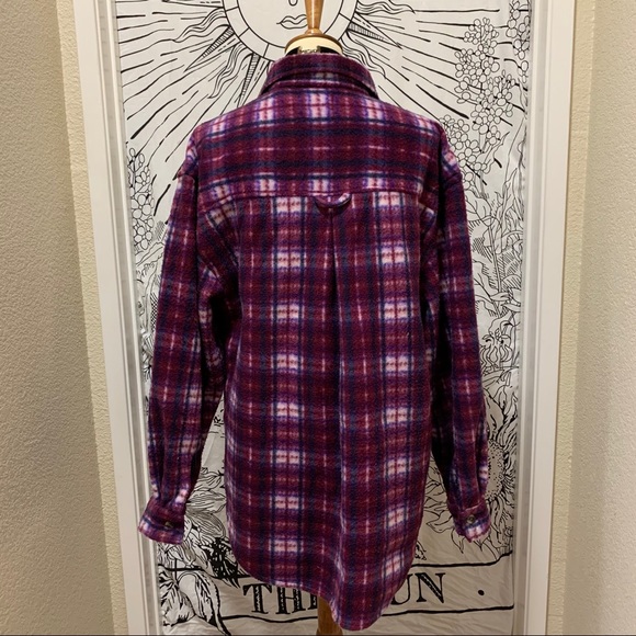 🌈 Stylish cozy Vintage plaid top/jacket - Picture 5 of 11